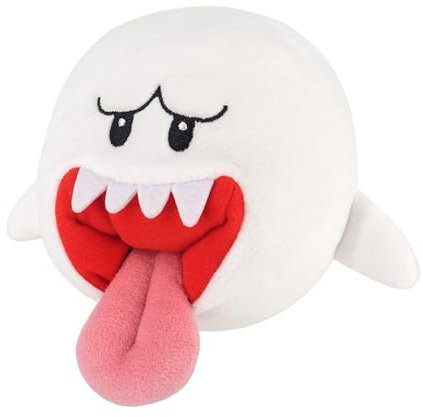 Sanei Super Mario All Star Collection 4 Ghost Boo Plush, Small