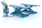 Hebebühne Schere Mobil hydraulisch of 3.0 Tonnen 400V Höhe: 1.00m - RP-8510P M10