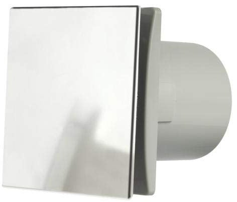 Manrose DECO100H 4 100mm Humidity + Timer Chrome Extractor Bathroom Shower Fan (Chrome Humidity + Timer)