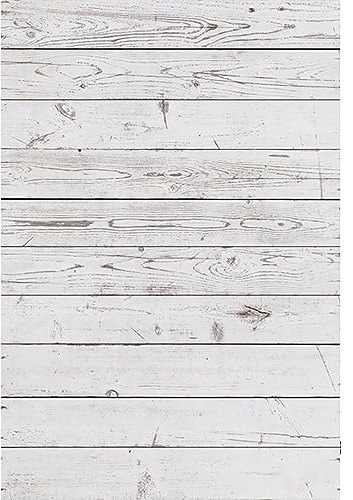 YongFoto 1x1,5m Foto Hintergrund Holzoptic Altes Verwittertes Weißes Hölzernes Rustikales Beschaffenheits Holz Brett Fotografie Hintergrund Photo Booth Baby Party Banner Kinder Fotostudio Requisiten