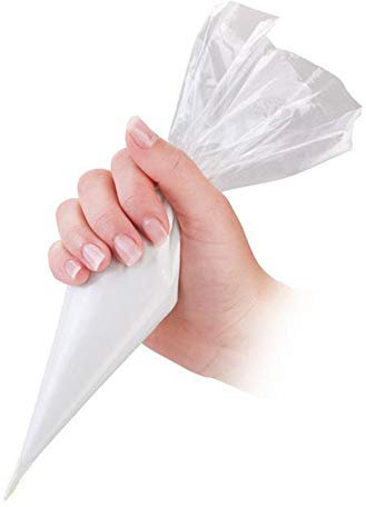 100 pcs Poches à Douille à Usage unique – 55x27 cm - Polyéthylène transparent - Poches Jetables Professionnelles pour Décoration Pâtisserie, Desserts, Cupcakes, Gâteaux, Cake Design