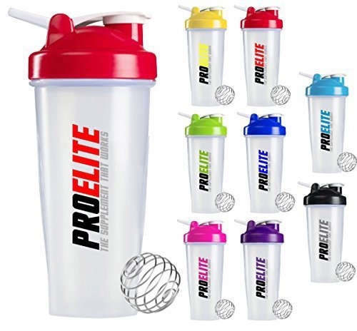 PROELITE Protein Shaker Bottle 600ml to 700ml Unisex Mixball Water Diet Shake Mixer (Blue)