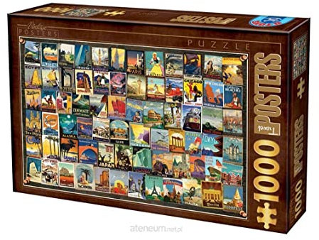 Unbekannt VC02 Puzzle 1000 Teile - Vintage Collage - Travel
