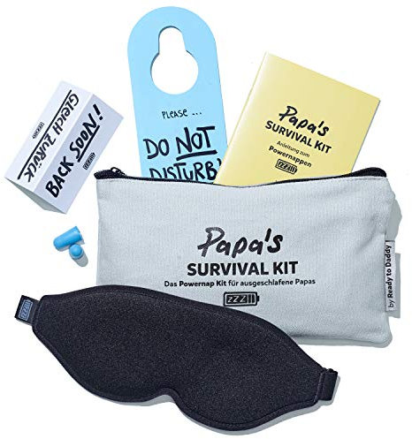 Papa Survival Kit - Das Powernap Kit Geschenk für ausgeschlafene Papas und werdende Väter