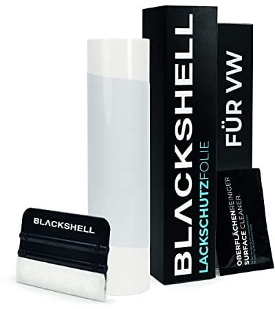 Blackshell® Ladekantenschutz Folie passend für VW Passat Variant | Typ B7 (3C) | Bj. 2010-2014 Transparent - passgenauer Stoßstangenschutz inkl. Set für Folierung