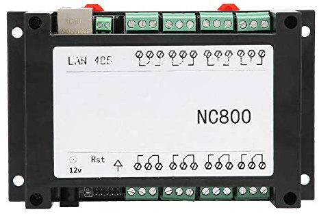 RJ45 TCP/IP-Fernbedienungsmodul 8-Kanal-Relaisschalter 250V/AC 10A 5,7 × 3,54 × 1,57 kann Schalter oder Sensor usw. Steuern(Weiß)