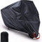 MONOJOY Motorroller Abdeckung Motorrad Abdeckplane Fahrrad Motorradgarage Motorradabdeckung Motorradgarage Vespa Plane Roller Moped Abdeckplane Winterfest Motorrad Regenschutz (schwarz 210T, M)