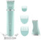 Electric Bikini Trimmer Women Lady Shaver for Women Body Hair Trimmer Bikini Legs Pubic Hair Trimmer for Womens, Ceramic Blades IPX7 Washable Head,Wet and Dry Use,Green