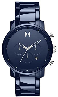 MVMT Chronograph Quarz Uhr für Herren mit Blaues Keramikband - 28000204-D