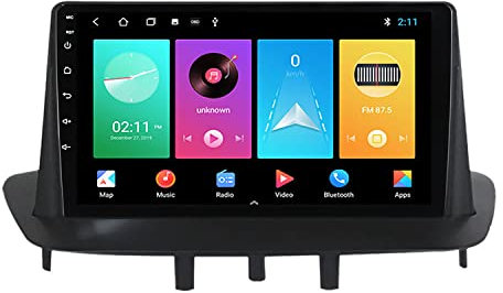 Charmstep Android 11 Autoradio Coche para Renault Megane 3 Fluence 2008-2014 Radio Coche Pantalla Tactil 9 Pulgadas Soporte Bluetooth GPS USB FM/Am/WiFi/Mirror Link/Cámara Trasera,M150s/2+32g