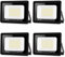 Blivrig 4 Packungen LED Strahler Außen 100W, 10000LM Scheinwerfer Superhell 3000K Warmweiß, Wasserdicht IP66 Außenleuchte Flutlicht für Hof, Garage, Sportplatz, Flur