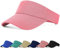 FCHUI Sun Visor Cap - Women Ponytail Baseball Cap for Women and Ladies, Long Peak Thicker Sweatband Adjustable Hat for Golf Cycling Fishing Tennis Running Jogging Visor Hats for Men (Pink)
