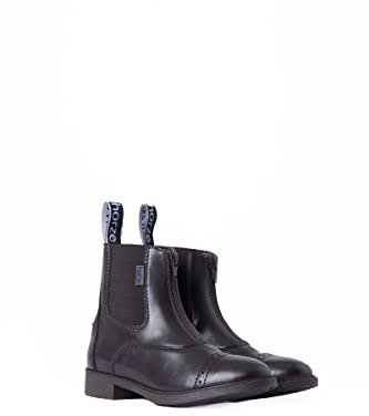 HORZE Damen Reitstiefelette Wexford, Jodhpur Stiefel mit Reißverschluss, Braun, 36