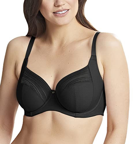 Panache Women's Serene Underwired Full Cup Bra Balconette, Noir, 38FF US