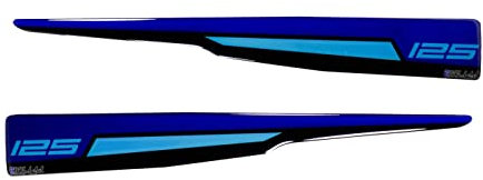 BIKE-label Adesivo decorativo 3D blu compatibile con Yamaha MT 125 Icon Blue X550201