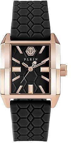 Philipp Plein Damen Analog Quarz Uhr mit Silikon Armband PWMAA0222