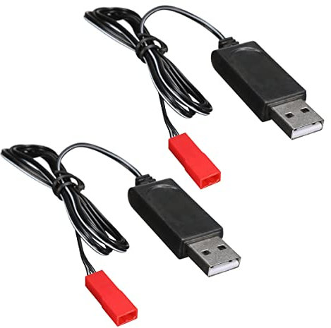 BRAVECOW 2pcs Drone Battery JST Connector Charger for Sky Viper Drone s670 v950HD v950 STR s1700 V2400HD (3.7V)