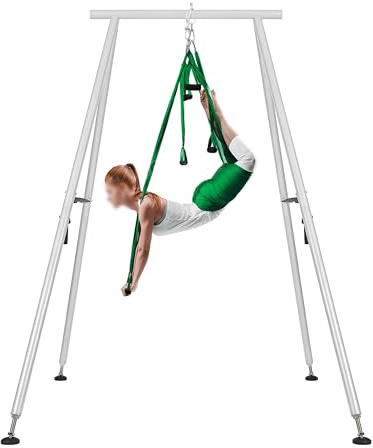 KUAFU 9.6 FT Portable Stand Yoga Swing Stand 551 LBS Aerial Yoga Frame Yoga