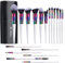 BS-MALL Lot de 18 pinceaux de maquillage de qualité supérieure pour fond de teint, contour, anti-cernes, lèvres