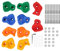 Klettergriffe für Kinder, Bunte Schweinenasen-Klettergriffe für Kinder, Kletterwand-Kletterset mit Montagematerial, Zubehör für Kinderspielplätze Im Innen- und Außenbereich