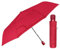 PERLETTI Regenschirm Damen Automatik Auf Zu Rot - Frauen Taschenschirm Sturmfest Windischer - Reise Mini Regen Schirm Klein Kompakt Taschenregenschirm - Durchmesser 98 cm (Rot)