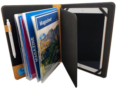 JW Ministry Organizer – Premium-PU-Leder Tablet, iPad, Handyhalter, Zeitschriften und Traktate – ideal für den Außendienst und Meetings Jehovas Zeugen