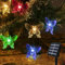 Qoosea Solar Lichterkette Aussen, 5M 20LED Schmetterling Lichterketten Wasserdichte, 8 Modi Solarlichterkette Außen für Garten, Balkon Deko, Bäume, Terrasse, Weihnachten, Hochzeiten, Partys