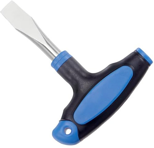 Yiqicomle Cacciavite a testa piatta con manico a T, cacciavite a testa piatta da 10 mm per viti con intaglio a sgancio rapido treppiede monopiede con manico ergonomico