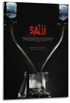 SILATSAWTU Filmposter Saw V, dekoratives Gemälde, Leinwand, Wandposter und Kunstdruck, modernes Familienschlafzimmer-Dekor-Poster, 20 x 30 cm
