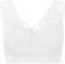 UnsichtBra Spitzen Bustier Damen BH ohne Buegel | Wohlfühl Bustier Top mit feiner Spitze | Bügelloser Soft Bra | Schlaf Still Büstiers (l_w1p)(L)