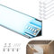 Shine Plus LED Eckprofil, Lineare LED-Beleuchtung 1 Meter x 10 Stück - Größe 15,8 mm x 15,8 mm - Mit opakem PC-Abdeckung