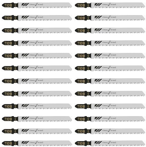 Stichsägeblätter-Set T101B T-Schaft, 10,2 cm, 10 TPI Bauunternehmer-Stichsägeblätter-Set, hergestellt aus Hochgeschwindigkeitskohlenstoffstahl, präzise, saubere, gerade Schnitte, Holzbretter