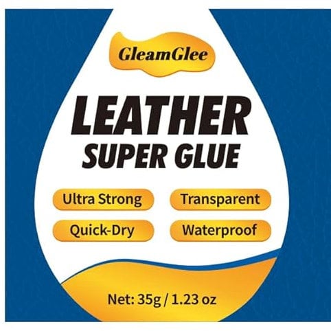 Lederkleber Super Glue – Extra Starker, Transparenter & Wasserfester Kleber für Lederreparatur an Schuhen, Sofas, Autositzen, Möbeln & Taschen – Schnell Trocknender Lederkleber für Polster, Gürtel & H