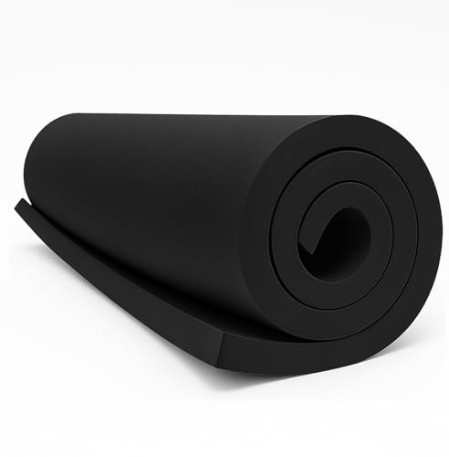 MEARCOOH Schwarz EVA Foam 20mm, 150cm*90cm Cosplay großes EVA Foam, 1PCS EVA Schaumstoff Dichte 86kg/m3 für Cosplay Kostüm, Basteln, DIY Projekte (Schwarz 20mm)
