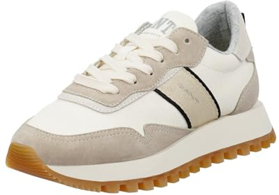GANT FOOTWEAR Damen CAFFAY Sneaker, Taupe Schwarz, 40 EU
