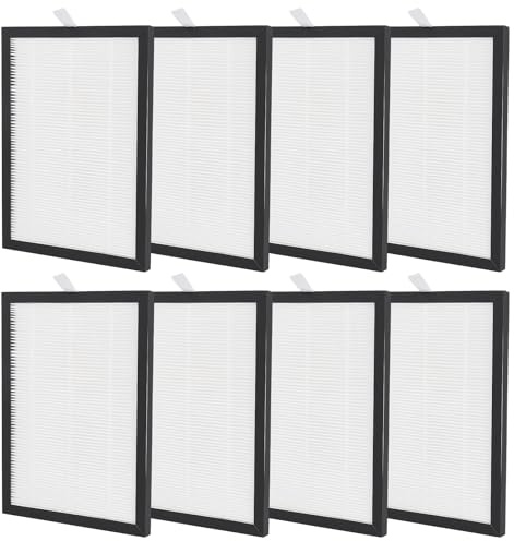 Meunhy 8-Pack Replacement Filter Compatible with MeacoDry Arete One 10L &12L,Low Energy Dehumidifier for Enhancing Air Quality (210 * 155 * 10 mm, White)
