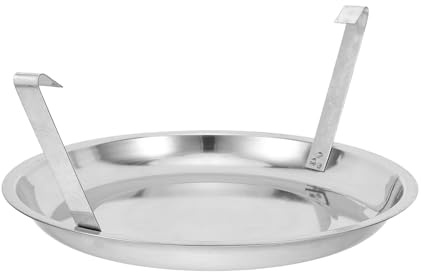 Charcoal Grill Ash Pan 27cm Metal Ash Catcher | Silver Barbecue Ash Tray for Charcoal Barbecue Grills, Outdoor Cooking and Camping