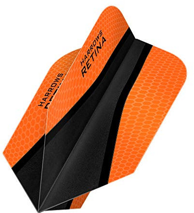 HARROWS retina-x Dart Flights – 1 Sets (3) – 100 micron Extra Strong – Slim – Orange
