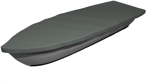 Premium Premium Boot Persenning - Anka, Ruderboot, Schlauchboot, Angelboot & Co Bootsplane extrem reißfest (Anthrazit, 450 cm x 150 cm)