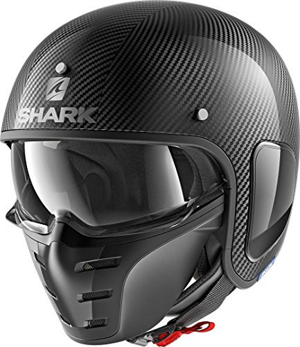 SHARK Herren NC Motorrad Helm, Schwarz, S