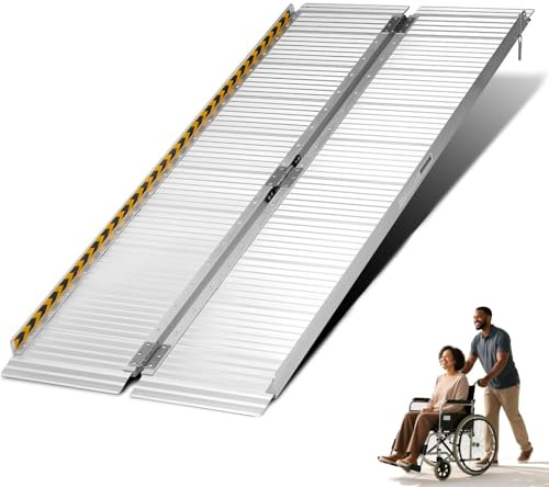 6 Feet Aluminum Folding Wheelchair Ramp