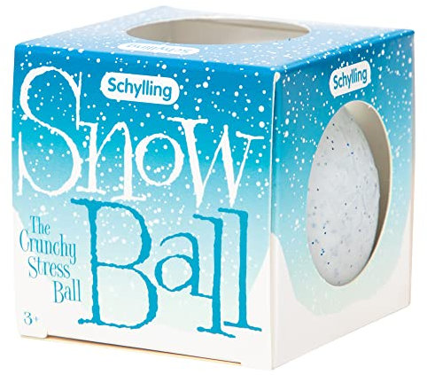 Schylling NeeDoh Schneeball Crunch - sensorisches Fidget-Spielzeug - befriedigendes schneeähnliches Crunch - Alter 3 bis Erwachsene (1 Stück)