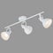 BRILONER - Deckenleuchte, Deckenlampe mit 3 dreh-und schwenkbaren Spots im Retro / Vintage Design, Fassung: E14 max. 40 Watt, Metall, Maße: 55.4x10x18.1 cm, Farbe: Weiß