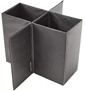 Meyliving Flascheneinsatz Schwarz 24x30x19cm für Faltbox S + L, Ausflug Einkauf Picknick Transport Polyester abwischbar