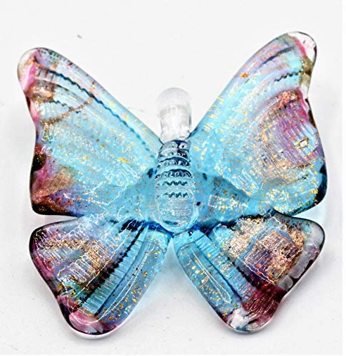 Mariposa de cristal de Murano fabricada en Italia (color 12)
