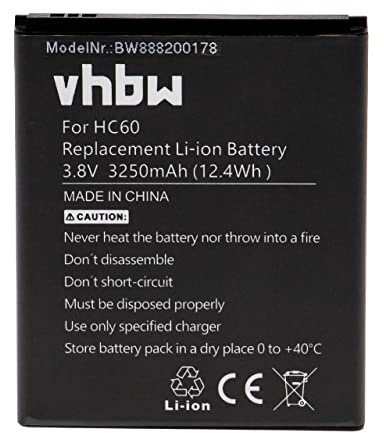 vhbw Battery compatible with Motorola Moto C Plus, XT1724, XT1725, C Plus Dual SIM, XT1723 Mobile Phone Smartphone (3250 mAh, 3.8 V, Li-polymer)