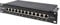 DIGITUS Cat-6A Panneau de brassage - 12 ports - RJ45 femelles - montage en rack 10 pouces 1U - panneau de distribution LSA - blindé - noir