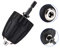 Perceuse Sans Clé de Mandrin 3/8-24UNF 0.8-10MM, autoserrant mandrin foret rapide changement Adaptateur convertisseur tige hexagonale
