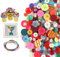 ilauke 1200 Stück Bunte Knöpfe Kunststoff Bastelknöpfe Kinderknöpfe Gemischte Größen & Farben Craft Harz Knöpfe zum Basteln Nähen Kinder DIY Basteln Painting Geschenk Deko