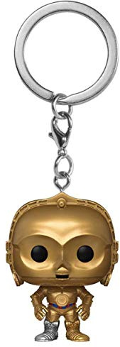 Funko Pop! Keychain: Star Wars - C-3PO - Mini-Figurine en Vinyle à Collectionner Porte-clés Fantaisie - Cadeau de Noël - Idée de Cadeau - Produits Officiels - Movies Fans - Mini-Figurine